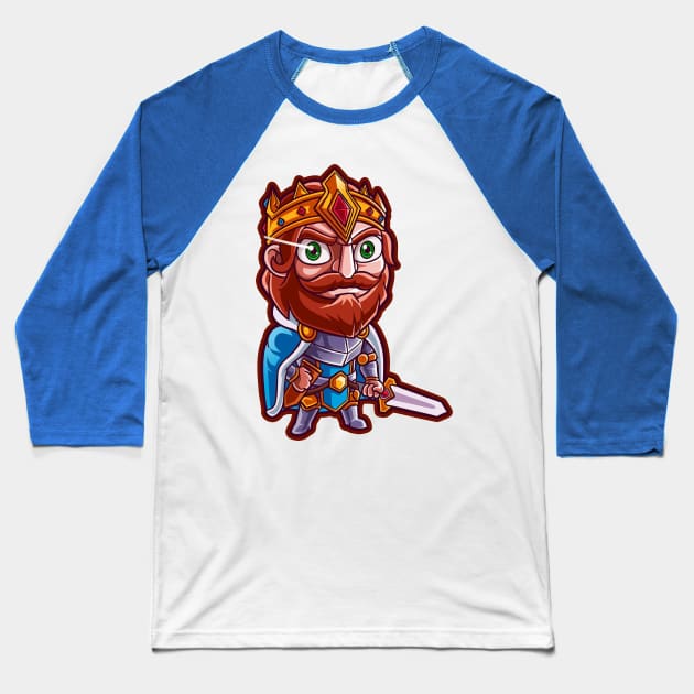 King Arthur Need cartoon mascot like this Baseball T-Shirt by BjorkaHacker